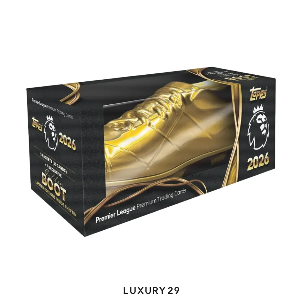 Topps Premier League 2026 - Debut Edition - Golden Boot Tin(Small, Gold)