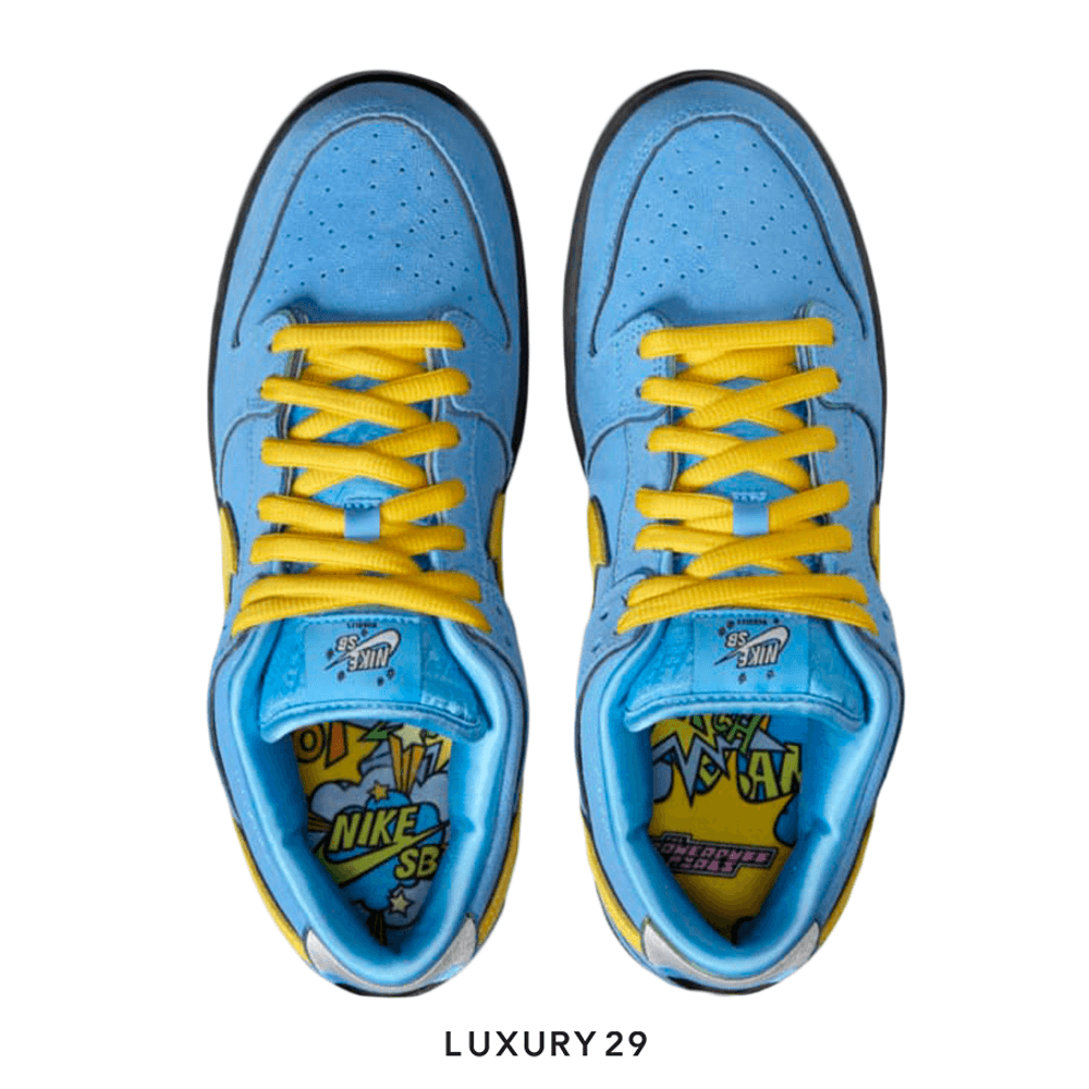Nike SB Dunk Low The Powerpuff Girls Bubbles(M)(40.5, Blue)