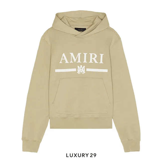 Amiri Bar Logo Hoodie 'Tan'