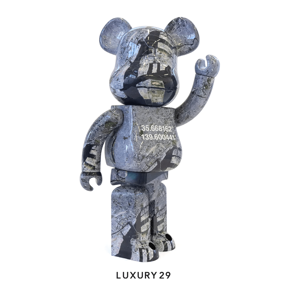 Medicom Toy BEARBRICK Benjamin Grant [OVERVIEW] TOKYO 1000%(Maxi, Grey)