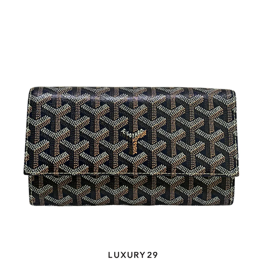 Goyard Varenne Continental Wallet Navy Blue(Small, Blue)