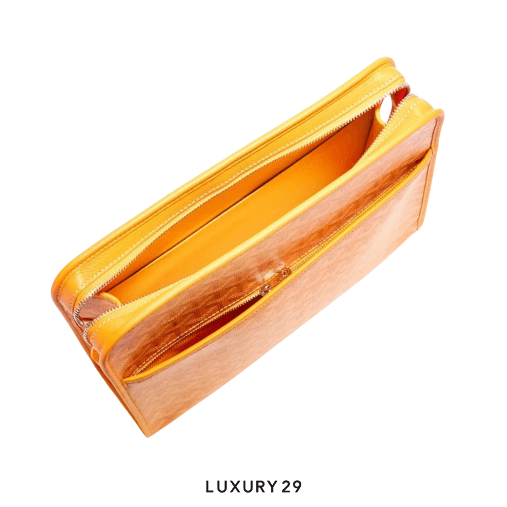 Goyard Jouvence GM Toiletry Bag Yellow(Large, Yellow)