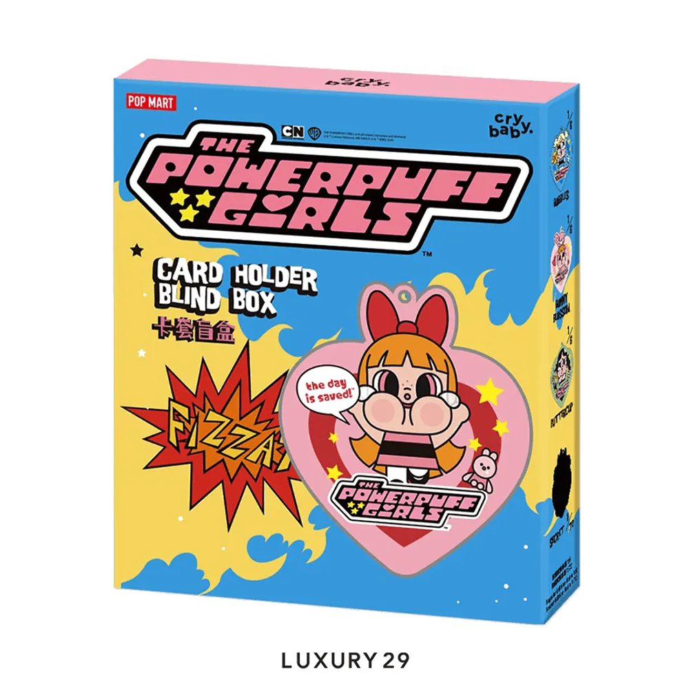 Pop Mart CRYBABY x Powerpuff Girls Series-Card Holder Blind Box(Small, Multicolour)