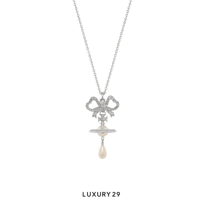 Vivienne Westwood Rigoberta Pearl Pendant SS26 SI U silver