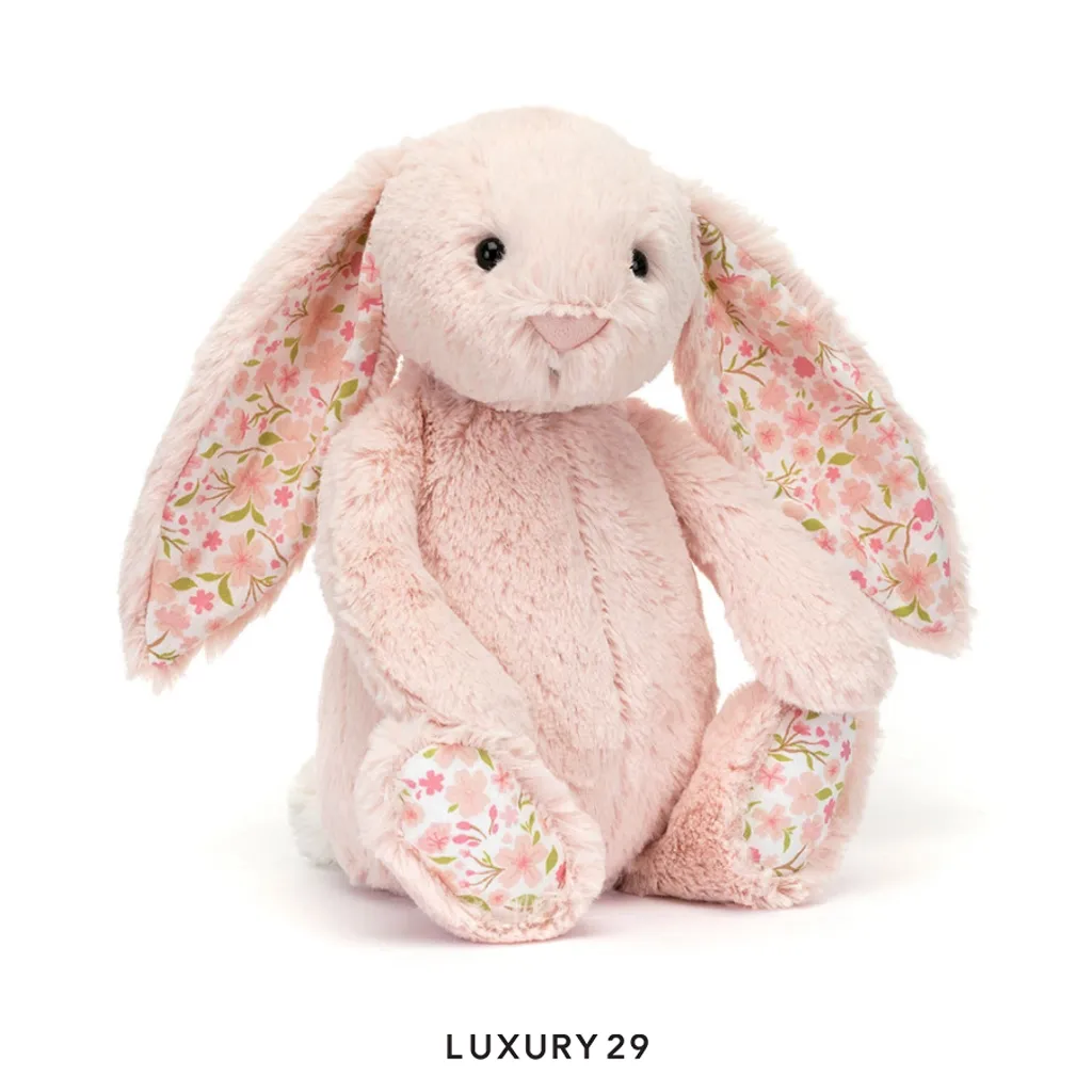 JellyCat Blossom Blush Bunny Cherry(Medium, Pink)