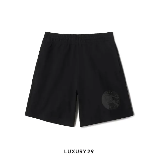 Burberry EKD Badge Cotton Shorts Black