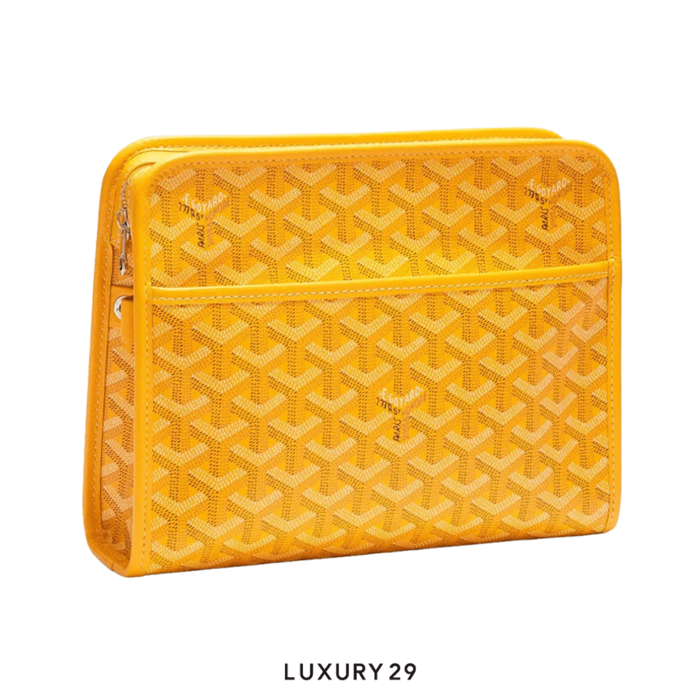 Goyard Jouvence MM Toiletry Bag Yellow(Medium, Yellow)
