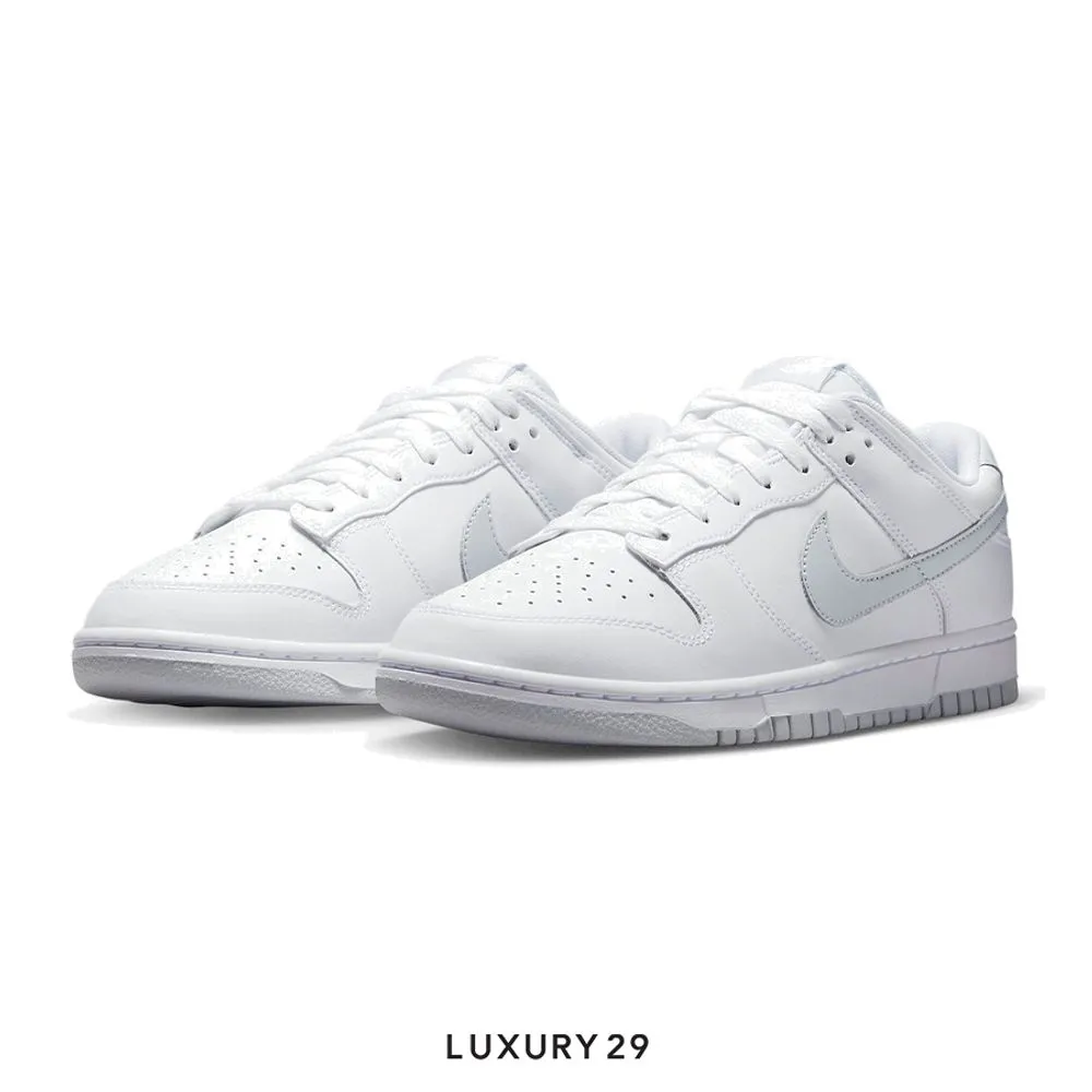 Nike Dunk Low Retro White Pure Platinum(40.5, White)