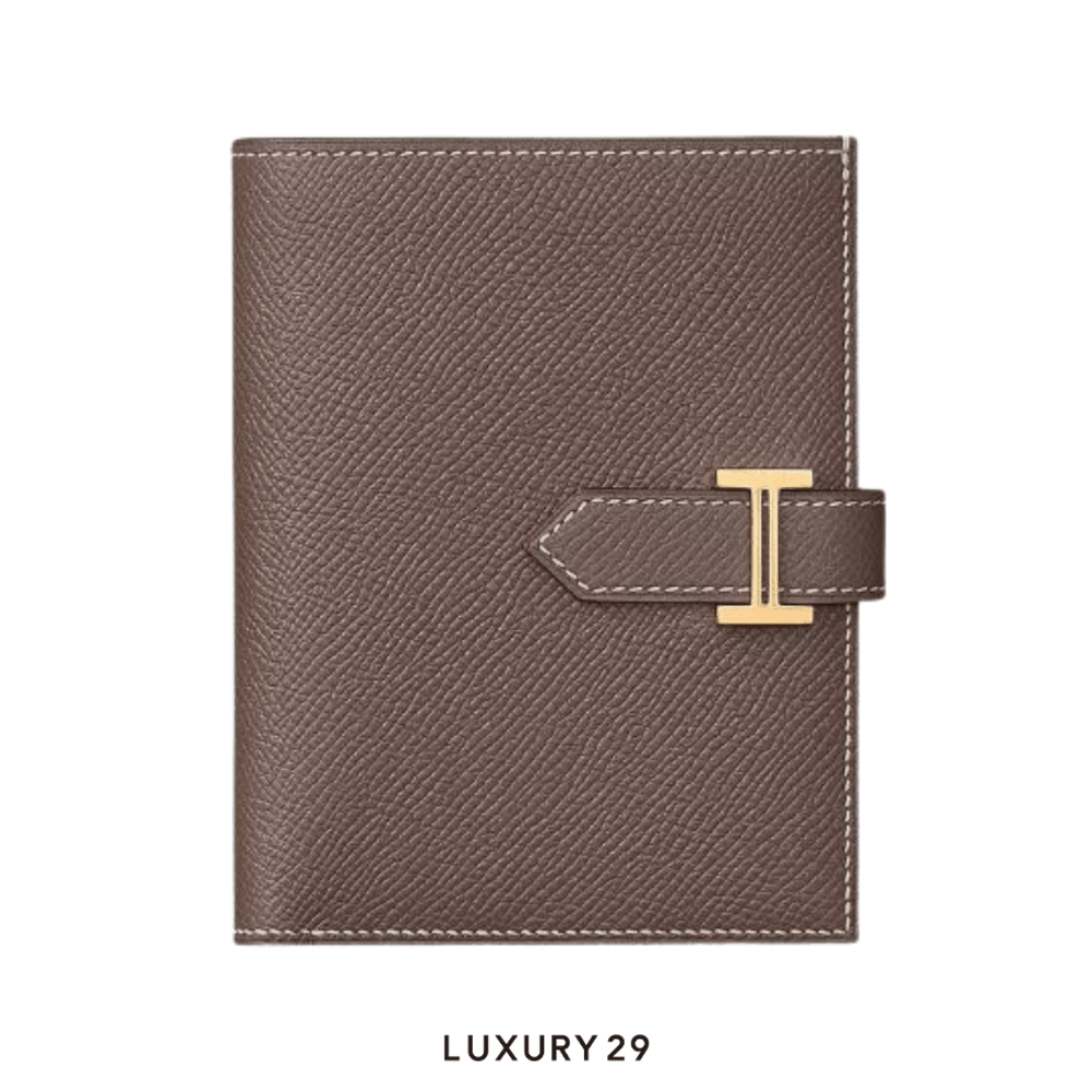 Hermes Bearn Compact wallet Etoupe(Small, Brown)