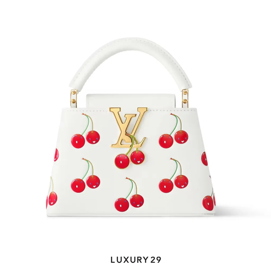 Louis Vuitton LV x TM - Capucines Mini Cowhide leather White(Mini, White)