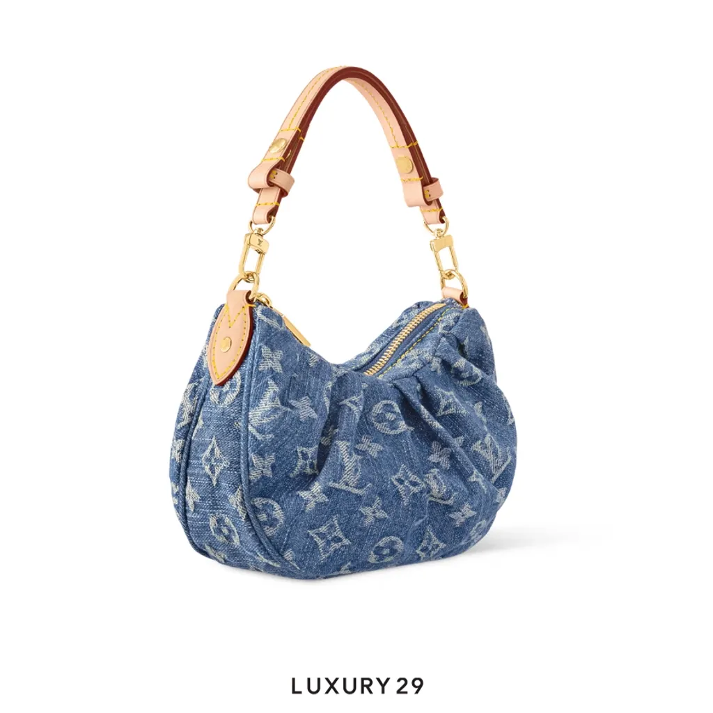 Louis Vuitton LV Pochette Valley bag Blue Denim(Small, Blue)