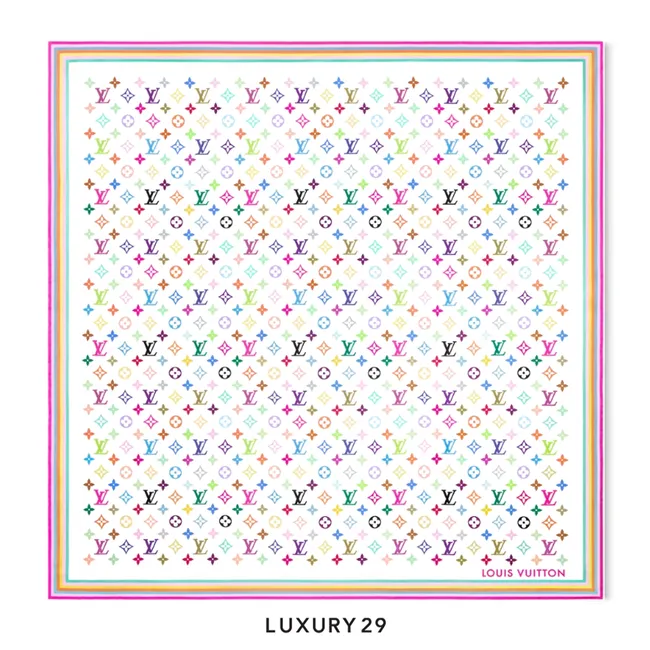 Louis Vuitton LV x x TM - Monogram Multicolor Square Fabric 90
