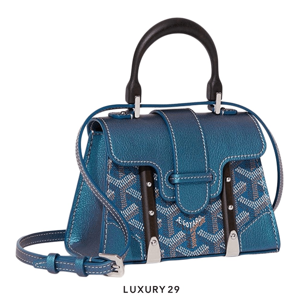 Goyard Saigon Structure Nano Bag 2024 Pearly Blue(Mini, Blue)