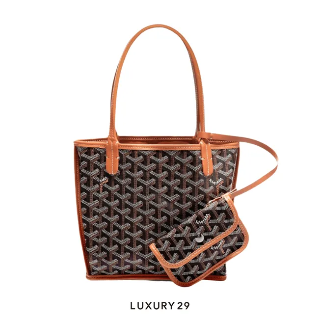 Goyard Anjou Mini Bag Black Tan