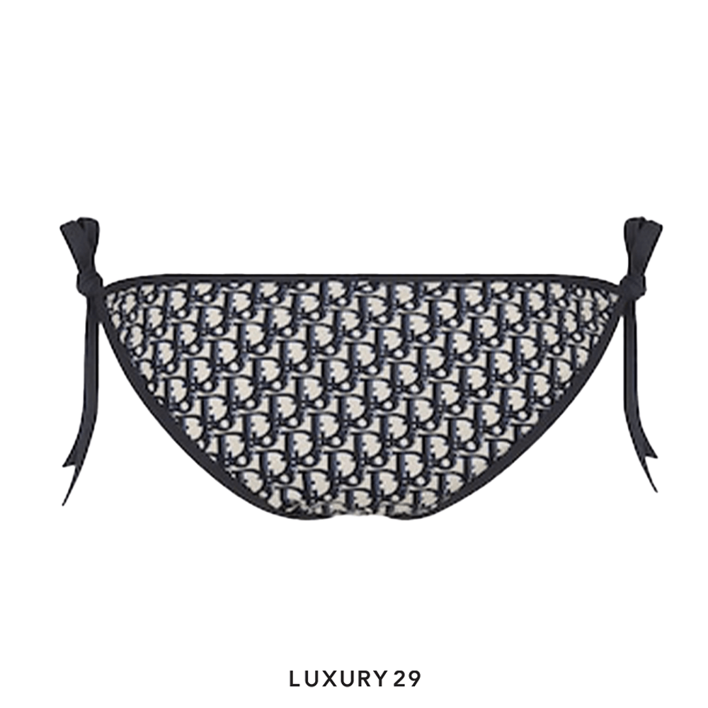 Dior Bikini Bottom Blue Dior Oblique Technical Fabric(XS, Blue)