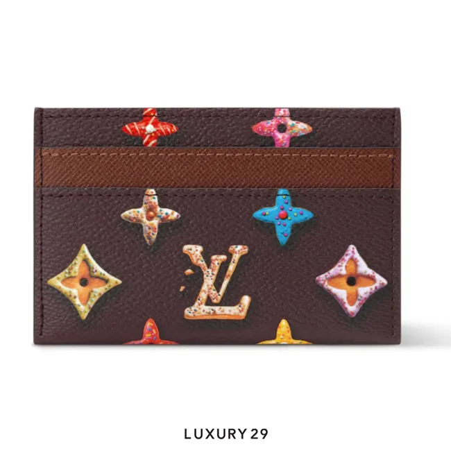 Louis Vuitton LV Double Card Holder Chocolate brown