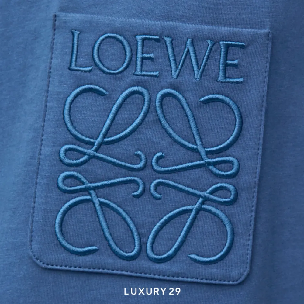 最新 Loewe Relaxed fit T-shirt in cotton China Blue トップス