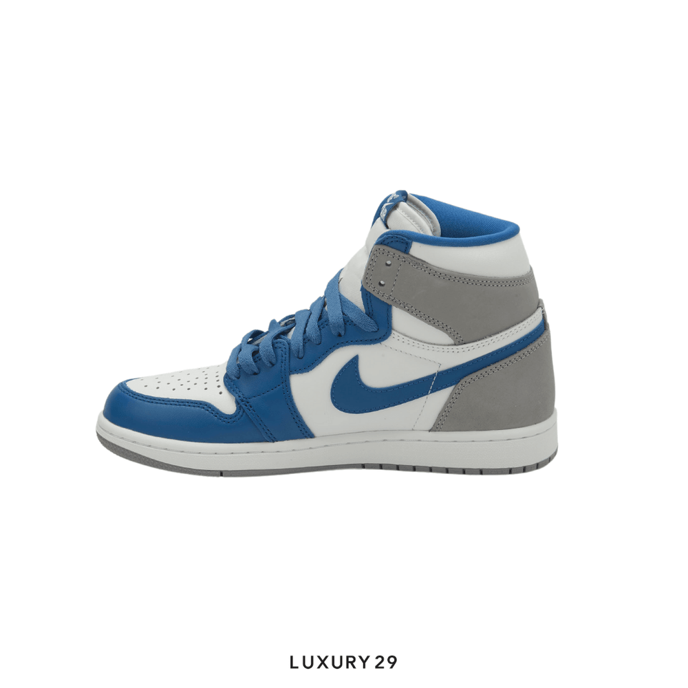 Nike Jordan 1 Retro High OG True Blue (GS)(M)(36.5, Blue)