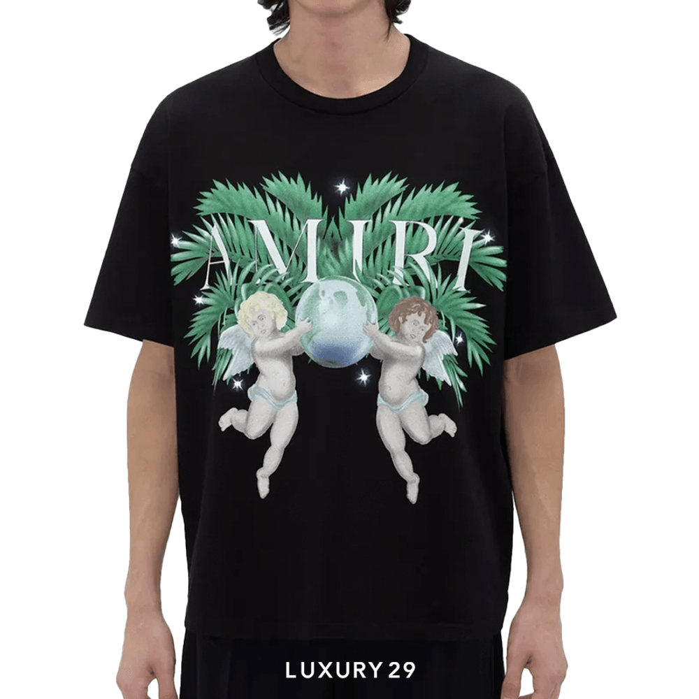 Amiri Airbrush Cherub Tee 'Black'