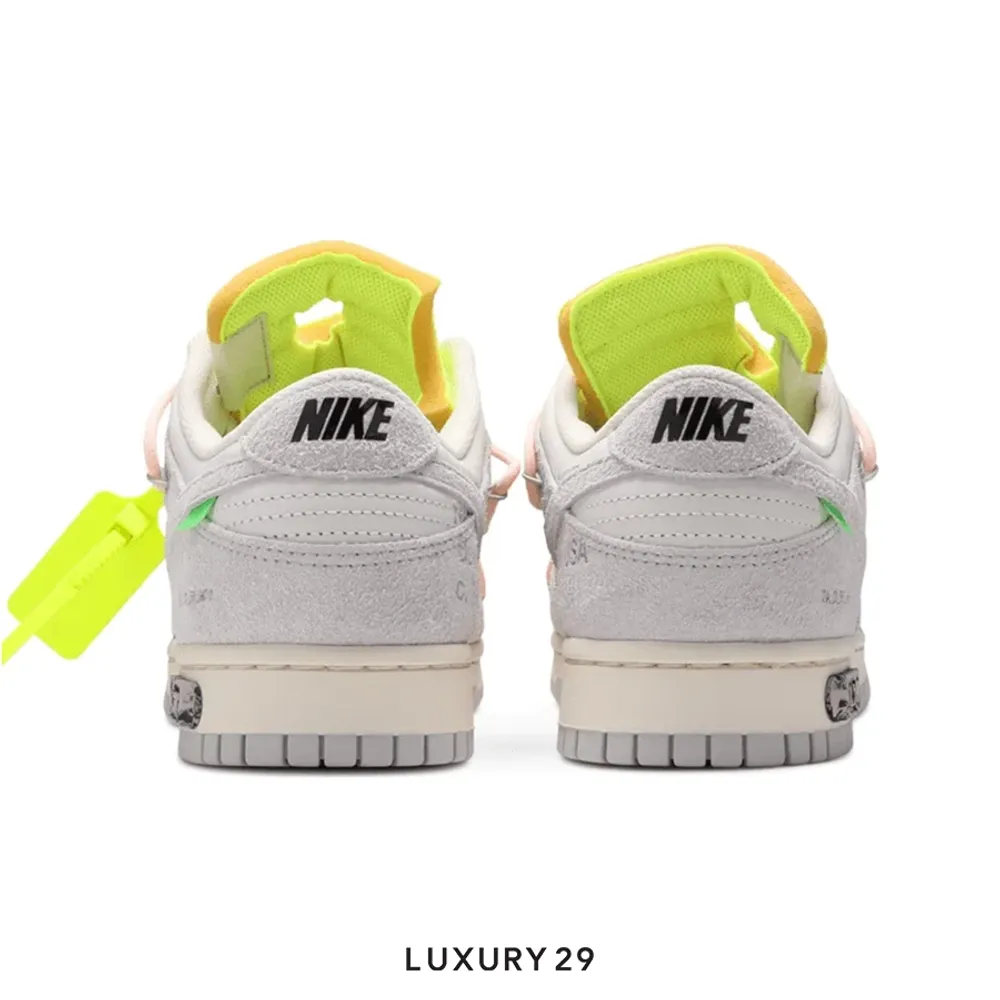Nike Dunk Low Off-White Lot 12(M)(44, Grey)