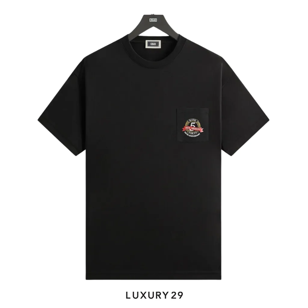 Kith Tokyo 5 Year Anniversary Pocket Tee Black(M, Black)