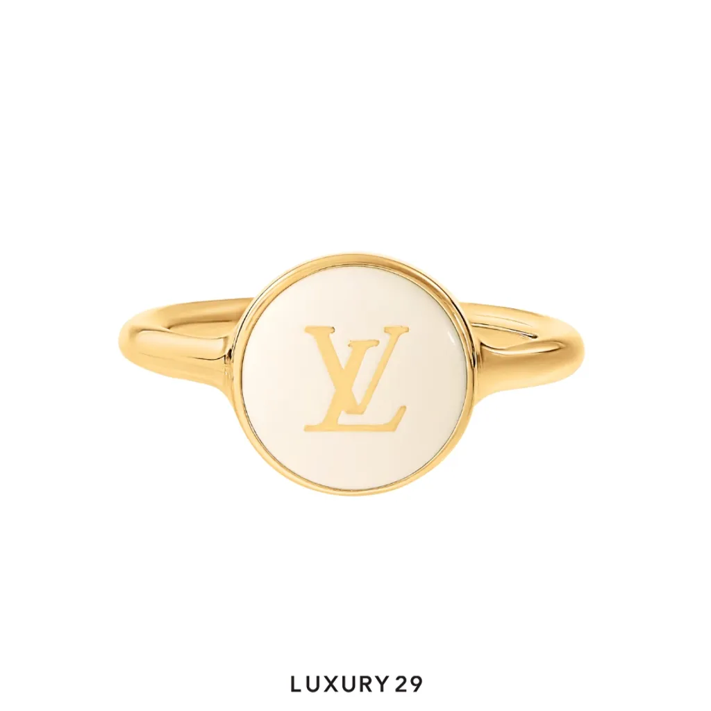 Louis Vuitton LV Pearly Confetti Ring White(Medium, White)