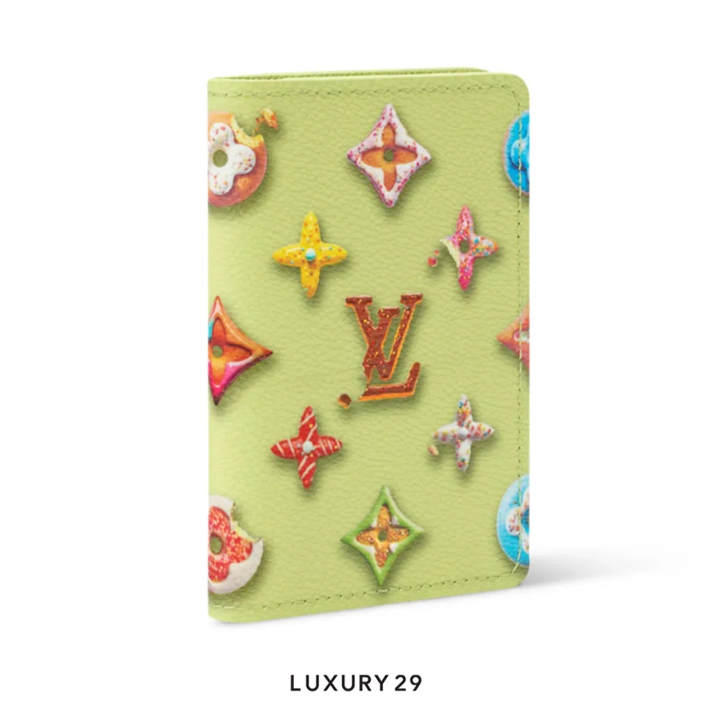 Louis Vuitton LV Wallet Pocket Organizer unique donut-shaped design Pistachio color(Small, Green)