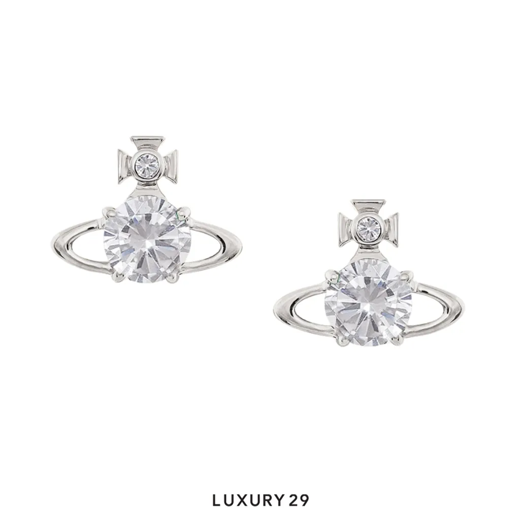 Vivienne westwood Reina Earrings SS26 SI U (SET4)(Free Size, Silver)