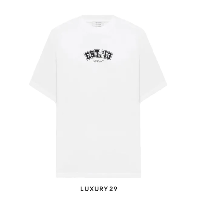 Off-White LOGIC WHITE T-SHIRT WITH PRINT