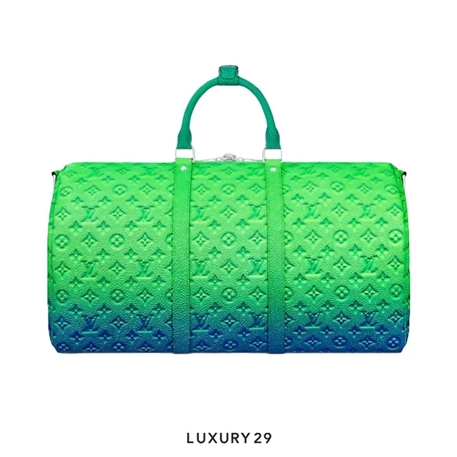 Louis Vuitton LV Keepall 50B Taurillon Illusion Blue/Green