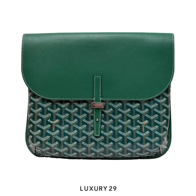 Goyard Coursier Messenger Bag Green