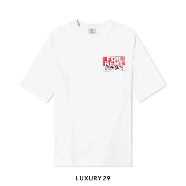 Vetements For Rent Crewneck T-Shirt White