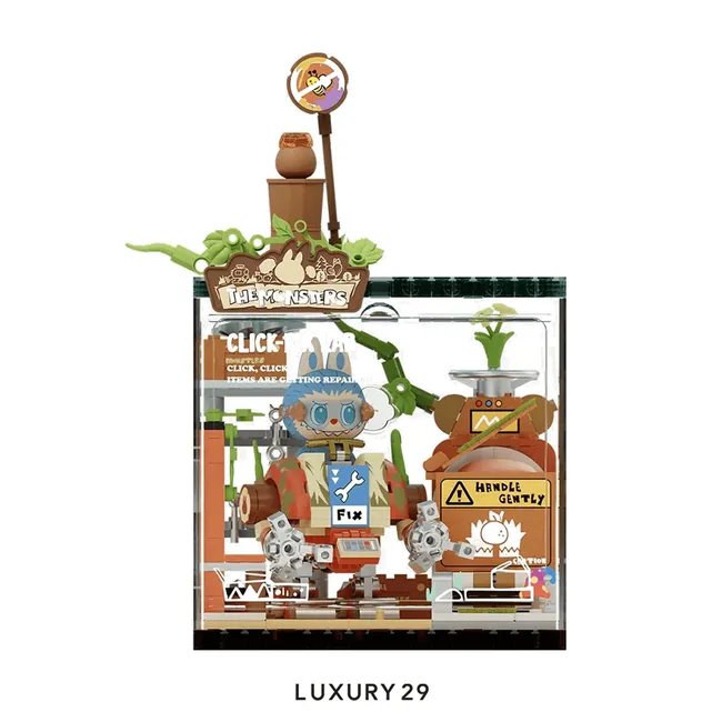 POP MART THE MONSTERS Forest Secret Base Series Blocks-Click-Fix Lab