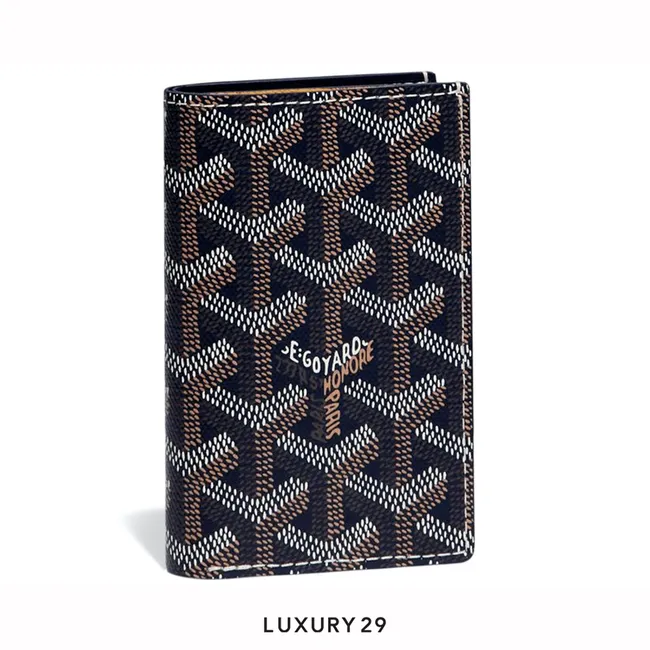 Goyard Saint-Pierre Card Wallet Navy Blue