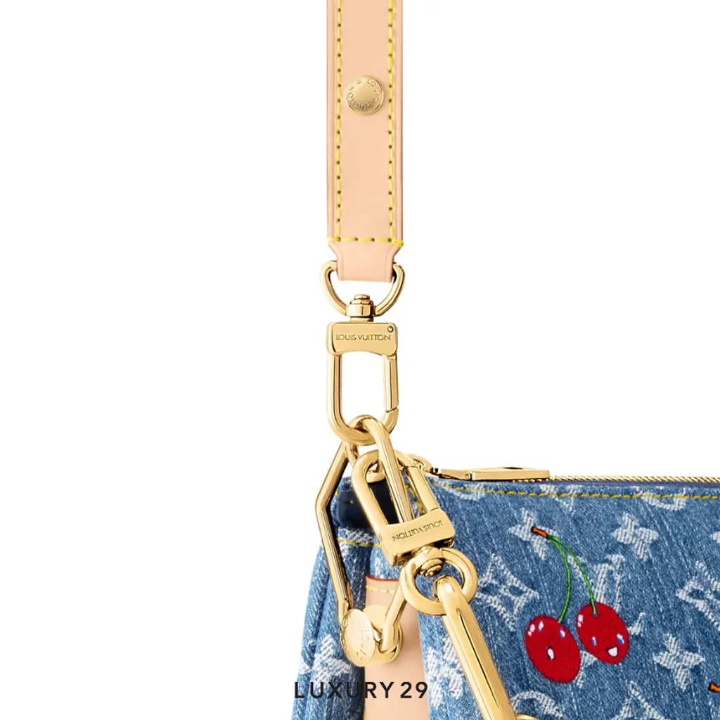Louis Vuitton LV x TM - Coussin PM bag Monogram cherry denim Blue(Small, Blue)