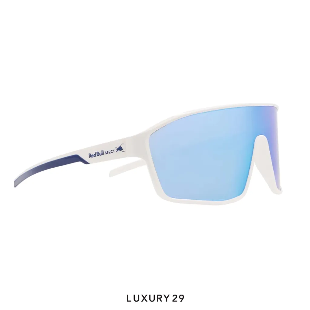 Red Bull Spect Sunglasses DAFT-009 white with blue mirror(Free Size, Blue)
