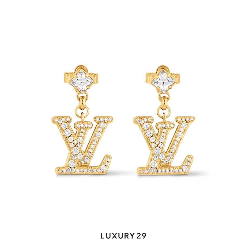 Louis Vuitton LV Lady LV Earrings Gold(Free Size, Gold)