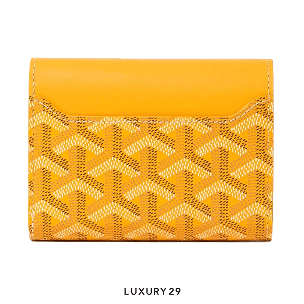Goyard card holder yellow new arrivals