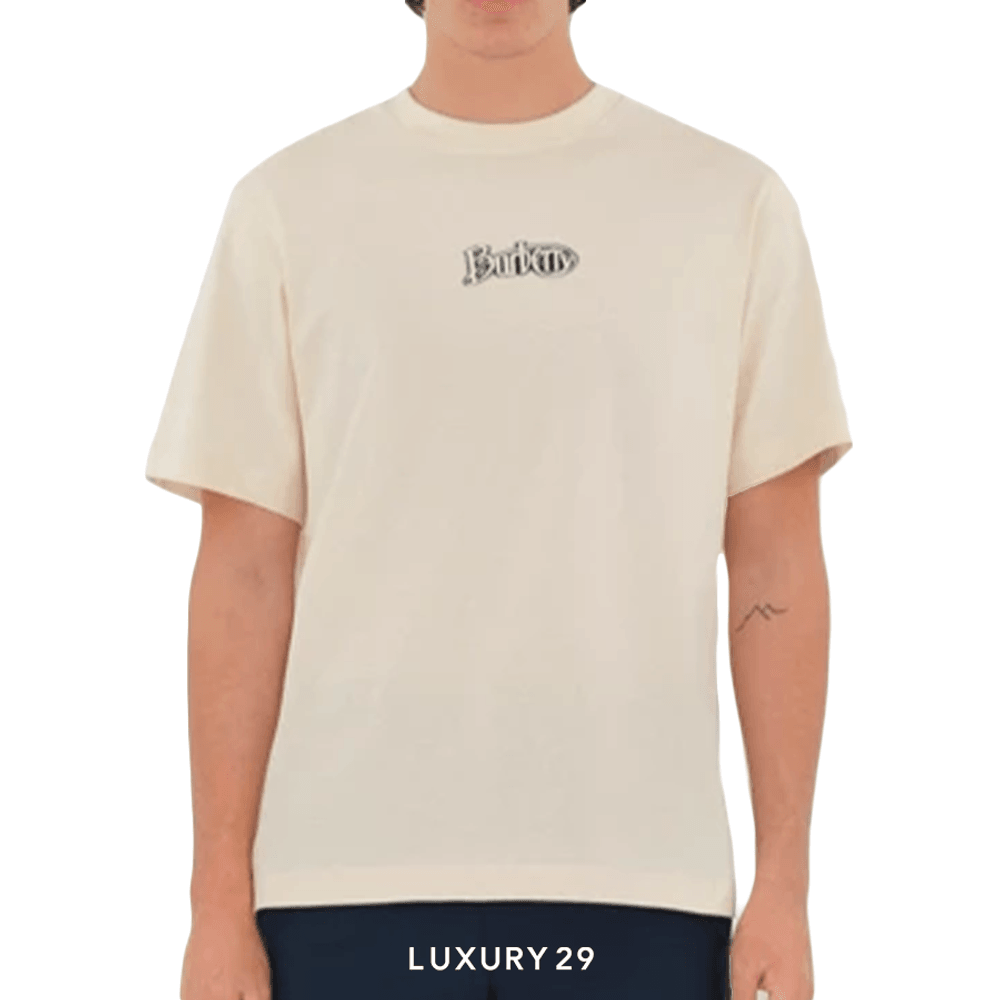 Burberry Logo Cotton T-shirt in Tundra(L, Neutrals)