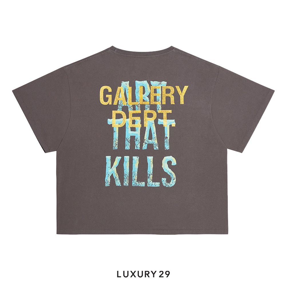 Gallery Dept. Broken ATK Tee(M, Black)