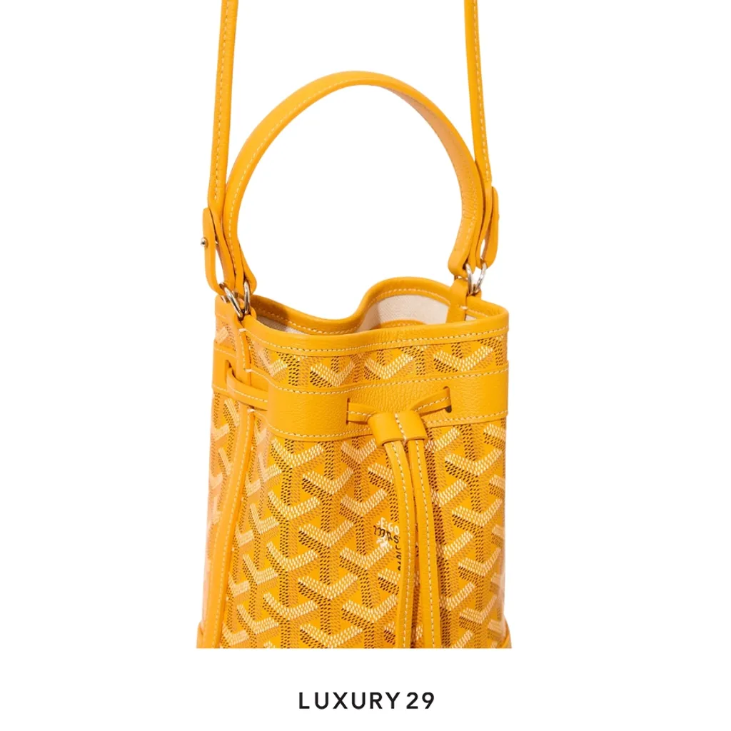 Goyard Petit Flot Mini bucket Bag Yellow(Mini, Yellow)