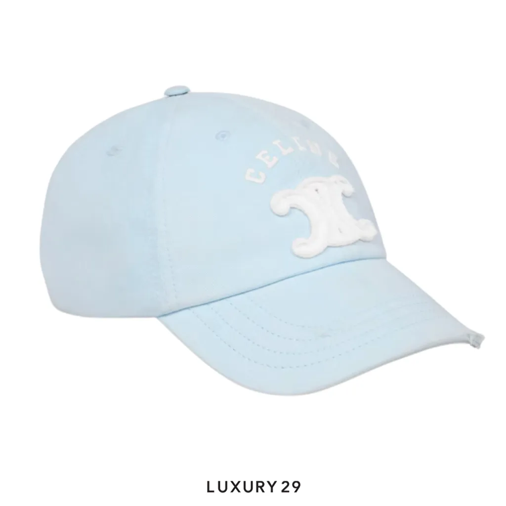 Celine vivienne cap IN LIGHT COTTON GABARDINE Faded Blue(L, Blue)