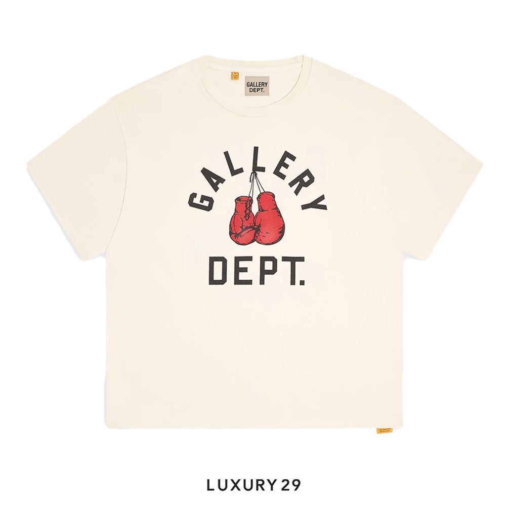 Gallery Dept. Boxing Merch Tee Cream(S, Neutrals)