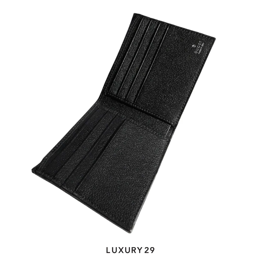 Gucci Essence Classic bi-fold wallet Black(Small, Black)