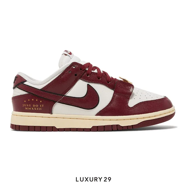 Nike Dunk Low SE Just Do It Sail Team Red  (Women's) (W)