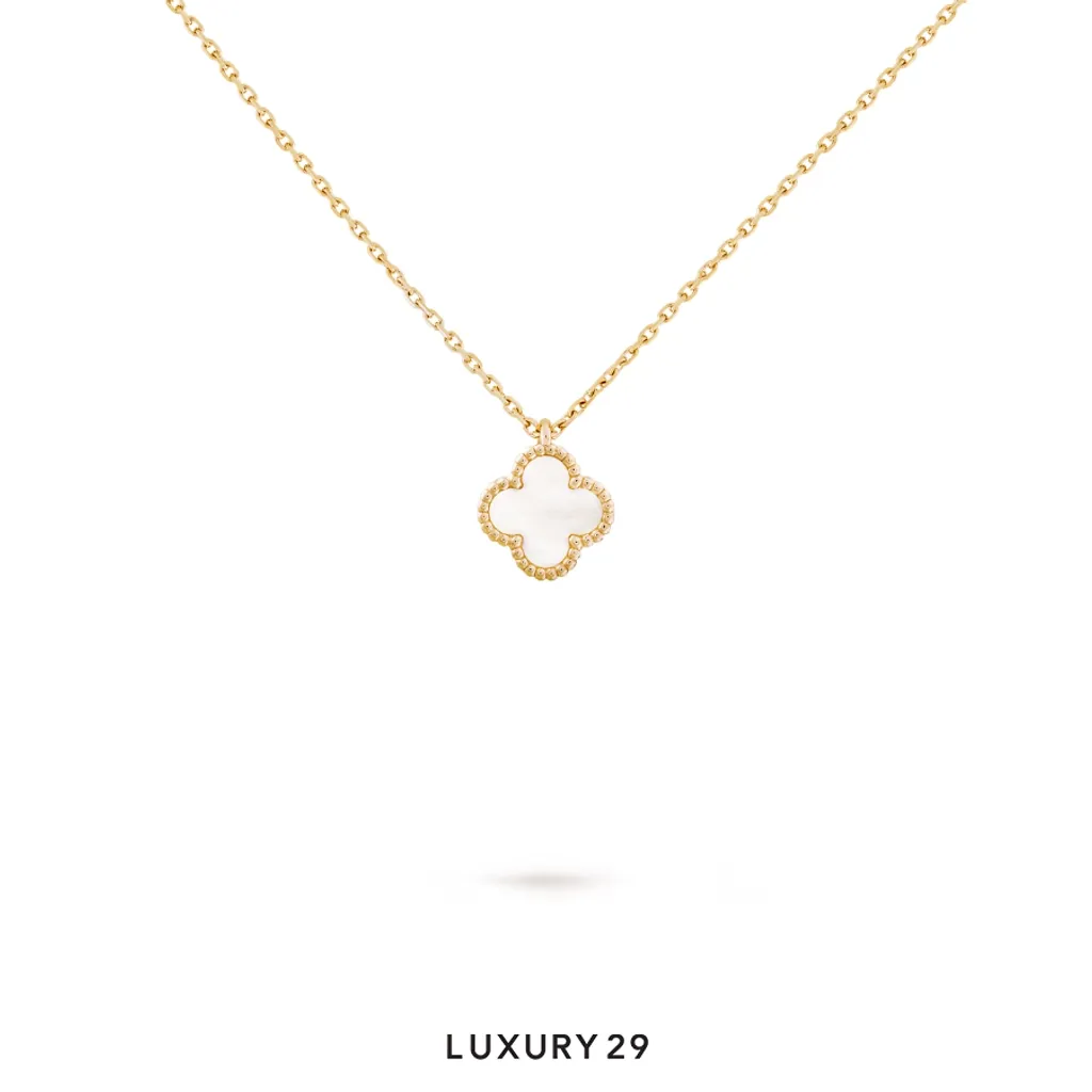 Van Cleef & Arpels Sweet Alhambra pendant 18K yellow gold, Mother-of-pearl(Free Size, White)