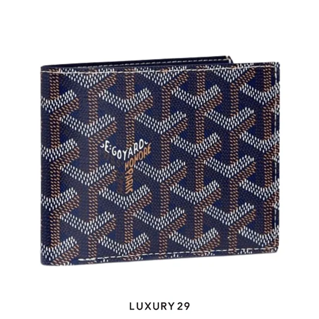 Goyard Victoire Wallet Navy Blue