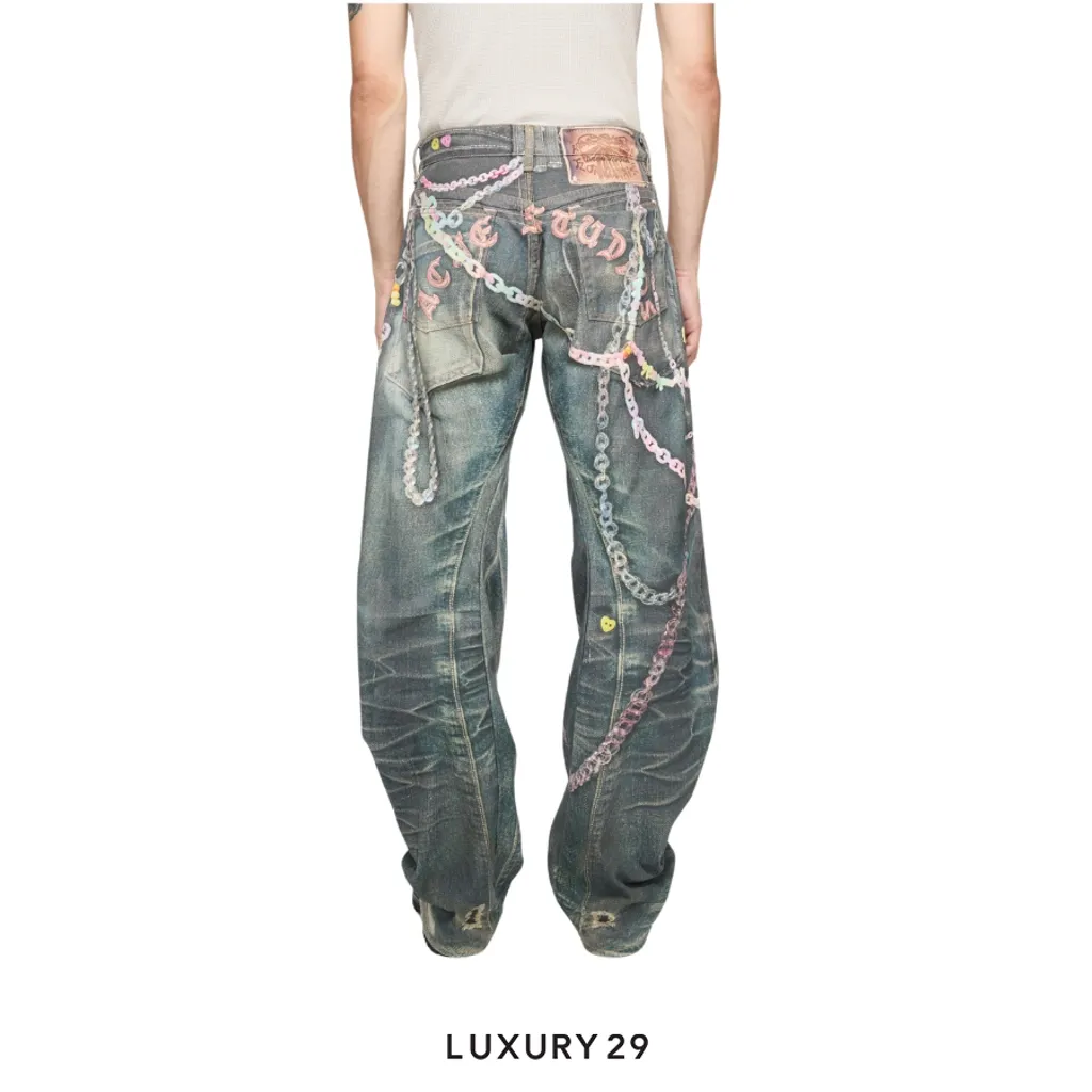Acne Studios Loose fit jeans - 2006M Mid blue(46, Blue)