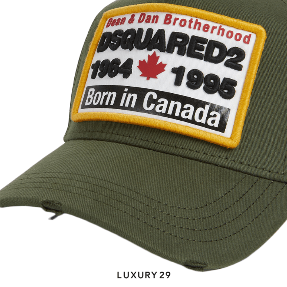 Dsquared2 Baseball Cap Military Green(Free Size, Green)