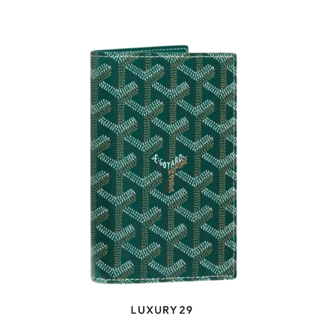 Goyard Grenelle Passport Cover Green